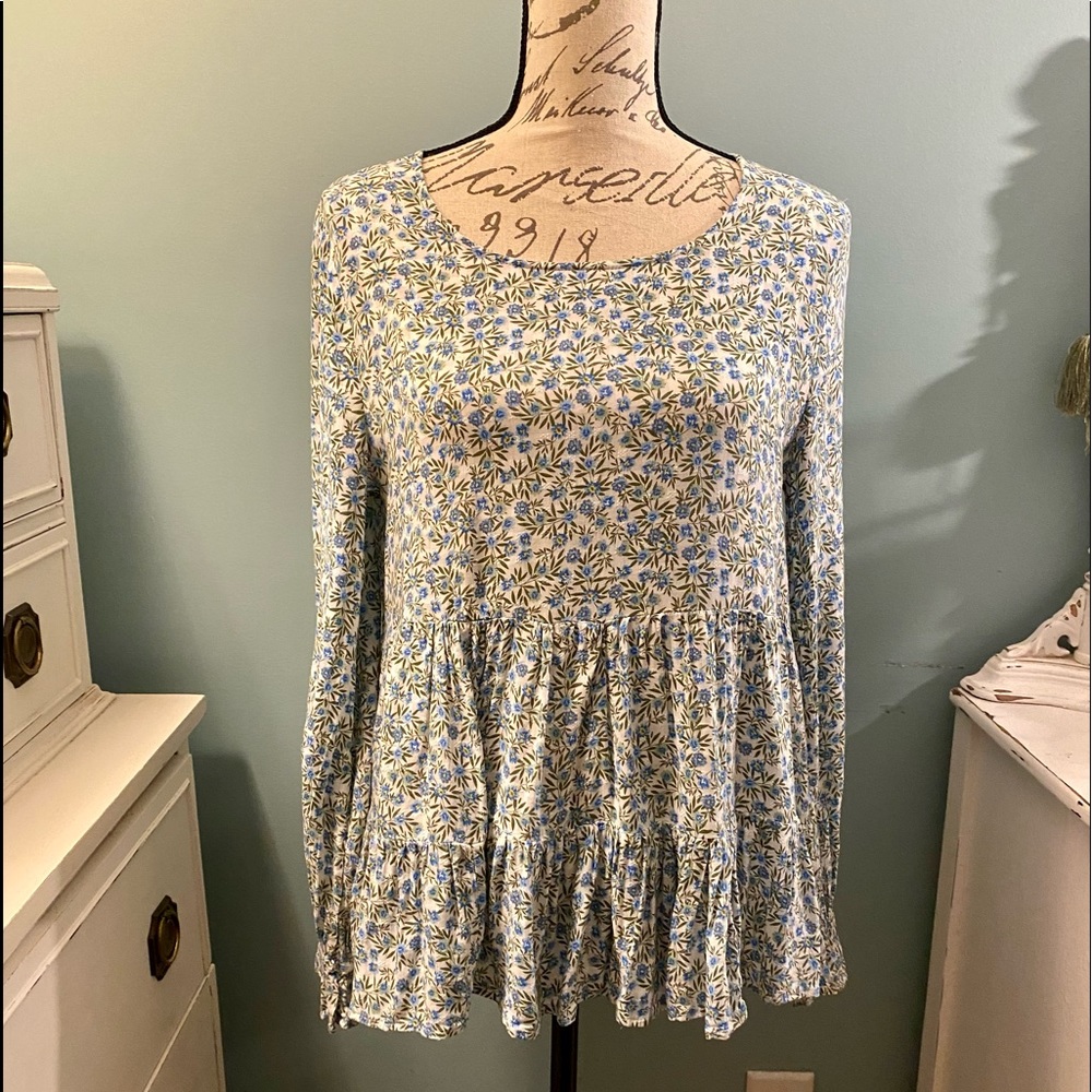 Jane and Delancey Blouse, Floral, Medium